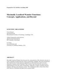 Maximally Localized Wannier Functions: Concepts ... - Psi-k