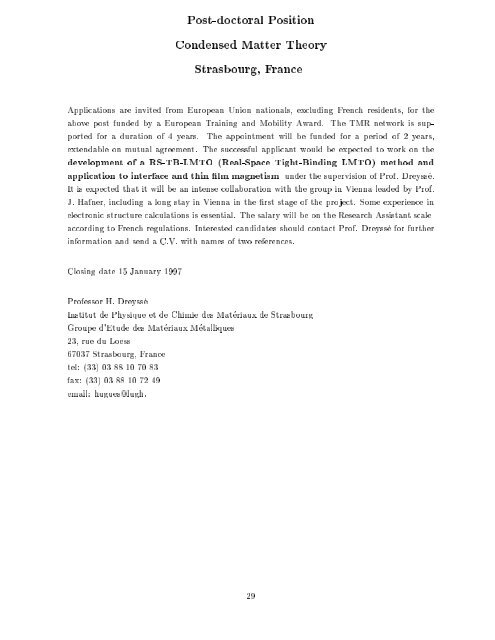 CALCULATION OF COMPLEX PROCESSES IN MATERIALS ... - Psi-k