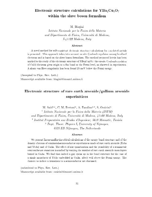 CALCULATION OF COMPLEX PROCESSES IN MATERIALS ... - Psi-k