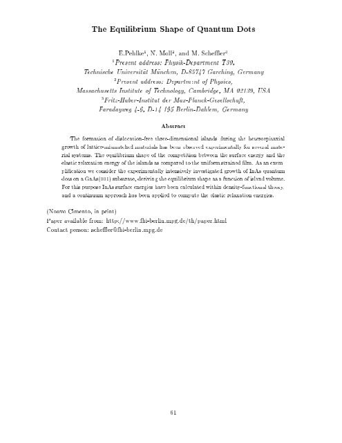 CALCULATION OF COMPLEX PROCESSES IN MATERIALS ... - Psi-k