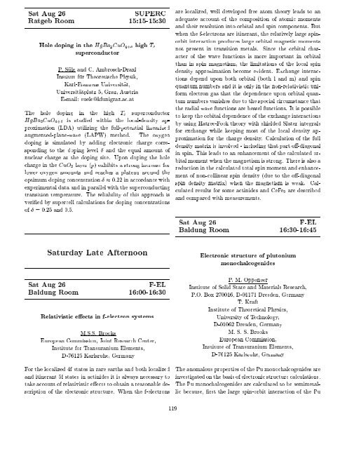 Programme and Abstracts Ab initio (from electronic structure ... - Psi-k