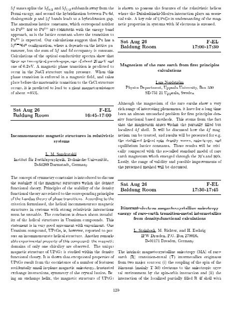 Programme and Abstracts Ab initio (from electronic structure ... - Psi-k