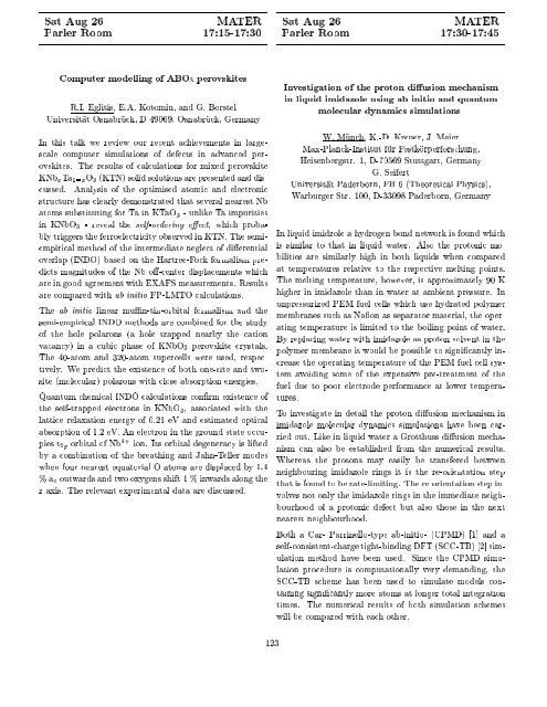 Programme and Abstracts Ab initio (from electronic structure ... - Psi-k