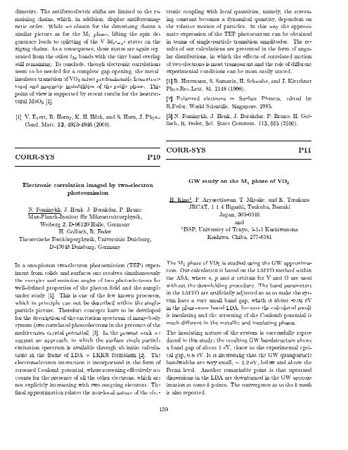 Programme and Abstracts Ab initio (from electronic structure ... - Psi-k