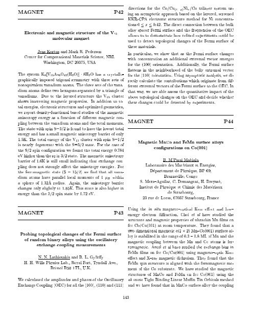 Programme and Abstracts Ab initio (from electronic structure ... - Psi-k