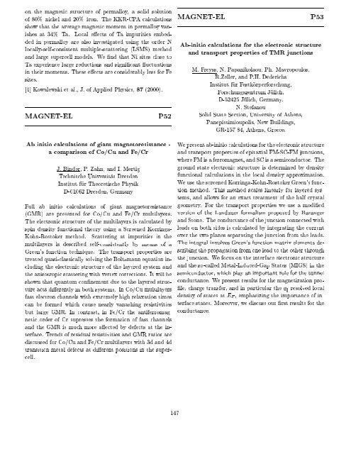 Programme and Abstracts Ab initio (from electronic structure ... - Psi-k