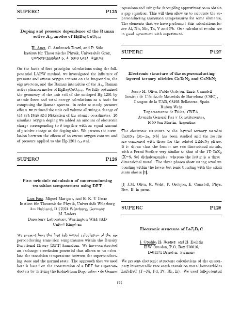 Programme and Abstracts Ab initio (from electronic structure ... - Psi-k