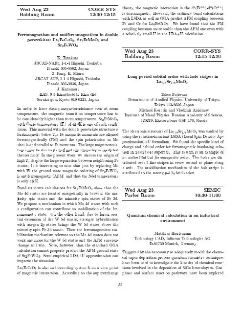 Programme and Abstracts Ab initio (from electronic structure ... - Psi-k