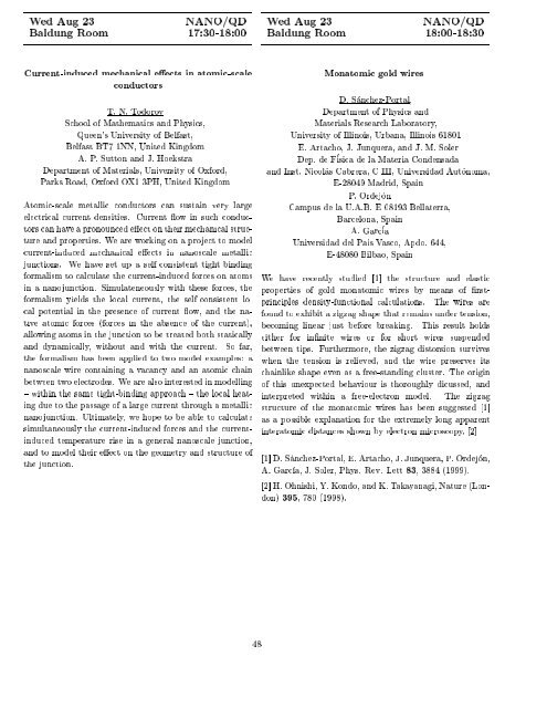 Programme and Abstracts Ab initio (from electronic structure ... - Psi-k