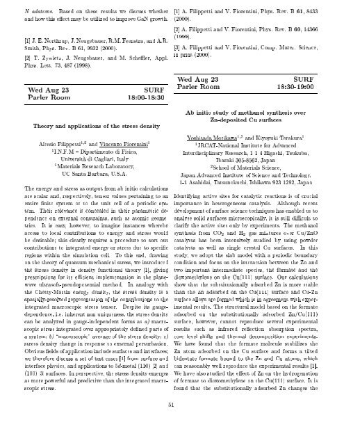 Programme and Abstracts Ab initio (from electronic structure ... - Psi-k