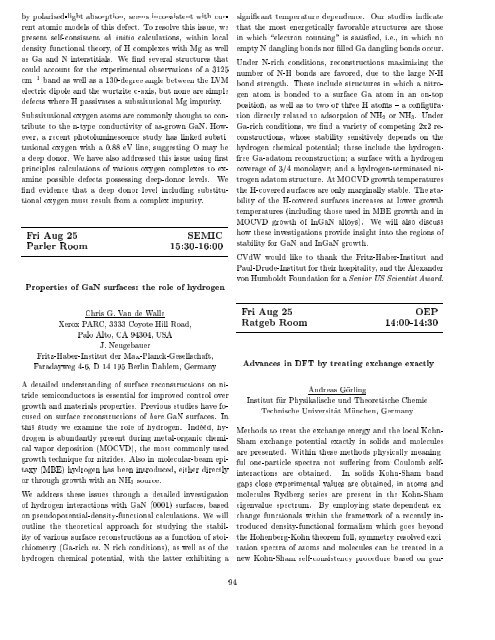 Programme and Abstracts Ab initio (from electronic structure ... - Psi-k