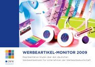 GWW Werbeartikel-Monitor 2009 (pdf | 2 MB) - PSI