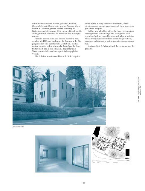 Jahrbuch 2006 / Yearbook 2006 - D-ARCH - ETH Zürich