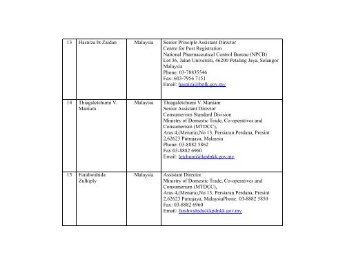 List of Participants, ANCO Workshop - Psiiss.net