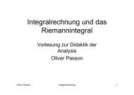 Integralrechnung und das Riemannintegral - Psiquadrat.de