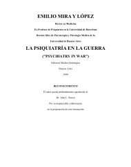 emilio mira y lÃ³pez la psiquiatrÃ­a en la guerra - Psiquiatria.com