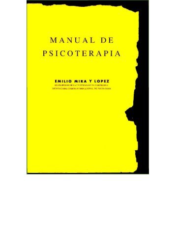Manual de Psicoterapia - Psiquiatria.com