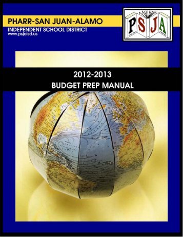 Budget Prep Manual 2012-2013 - Pharr-San Juan-Alamo ISD