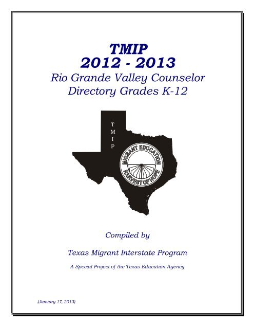 2012-2013 Counselor Directory.pdf - Pharr-San Juan-Alamo ISD