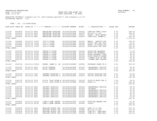 2011-2012 Period 06 February Check Register - Pharr-San Juan ...