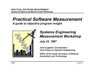 Measures - Practical Software and Systems Measurement