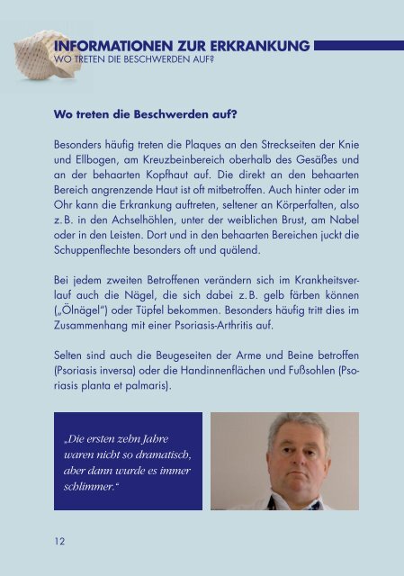 InfORmAtIOnen zuR eRkRAnkung - Psoriasis