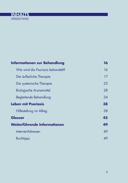 InfORmAtIOnen zuR eRkRAnkung - Psoriasis