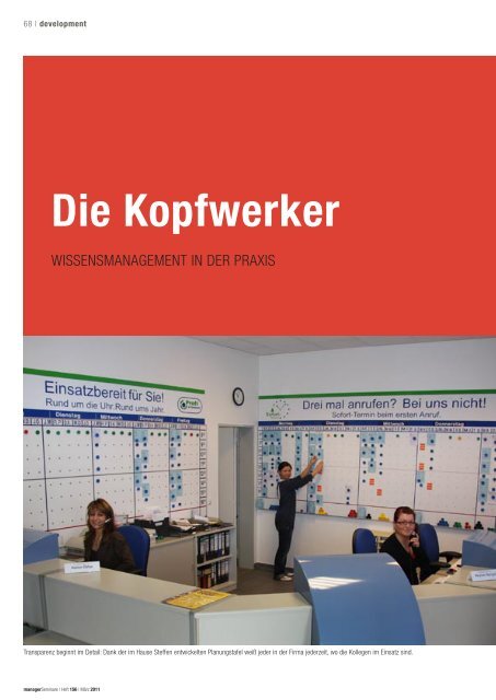 Die Kopfwerker - Wissensmanagement in der Praxis - PS:PR