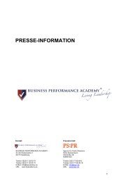 die business performance academy - PS:PR