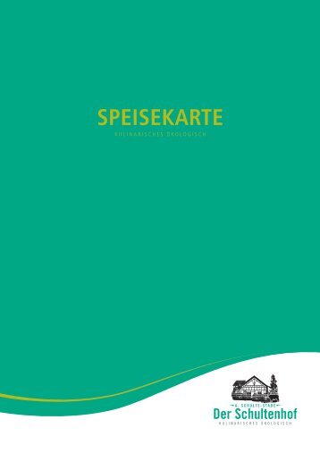 SPEISEKARTE - Der Schultenhof