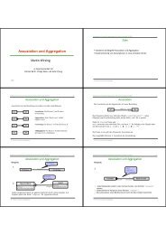 Assoziation und Aggregation - Programmierung und ...