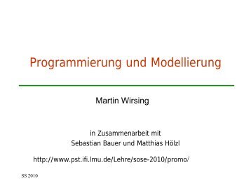 Programmierung und Modellierung