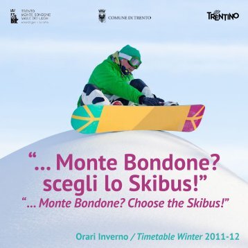 SKIBUS feriale - Azienda per il Turismo Trento, Monte Bondone ...