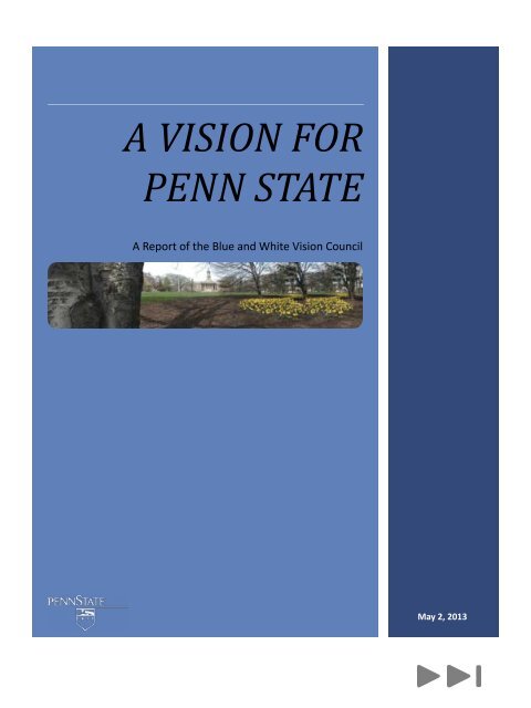A VISION FOR PENN STATE - Penn State University