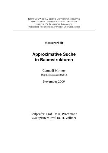 pdf-Version - Fachgebiet Programmiersprachen und Ãbersetzer ...