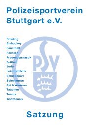 Vereinssatzung - PSV Stuttgart