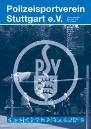 Fechten - Polizeisportverein Stuttgart eV