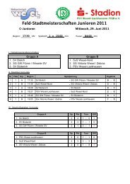 Feld-Stadtmeisterschaften Junioren 2011 - PSV Wesel Fussball ...