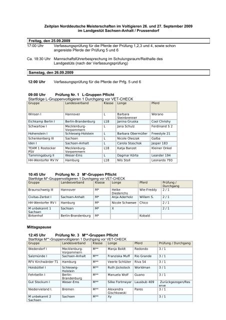 Zeitplan Norddeutsche Meisterschaften im ... - Psvhhb-aktuell.de