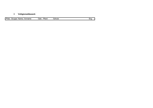 Bis Klasse 6 Platz Gruppe Name, Vorname Geb. Pferd Schule Erg. 1 ...