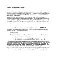 SPSS scoring instructions