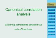 Canonical correlation analysis