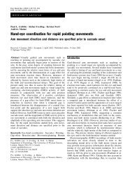 Hand-eye coordination for rapid pointing movements - ResearchGate