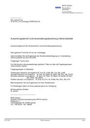 Auswertungsbericht Lehrveranstaltungsbewertung Inferenzstatistik