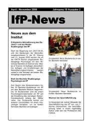April - November 2006 Jahrgang 19 Ausgabe 2 - Institut fÃ¼r ...