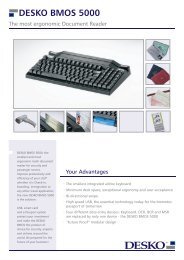 DESKO BMOS 5000 - Check-In Keyboard [PDF]