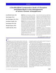 A Double-Blind Comparative Study of Clozapine ... - PsychiatryOnline