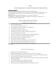 Table 1 Proactive Coping Inventory – Items for the Six Subscales ...