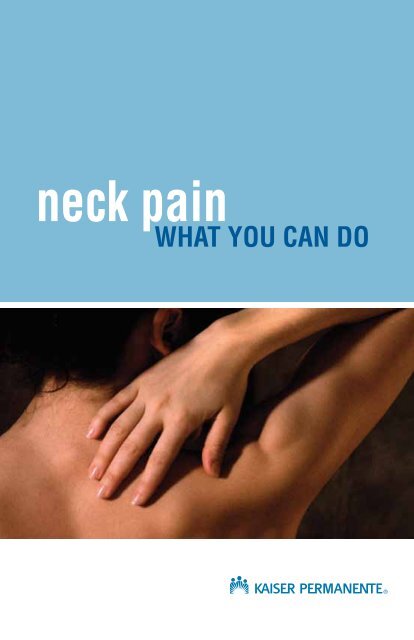 neck pain: what you can do - My Doctor Online - Kaiser Permanente