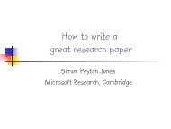 How to write a great research paper